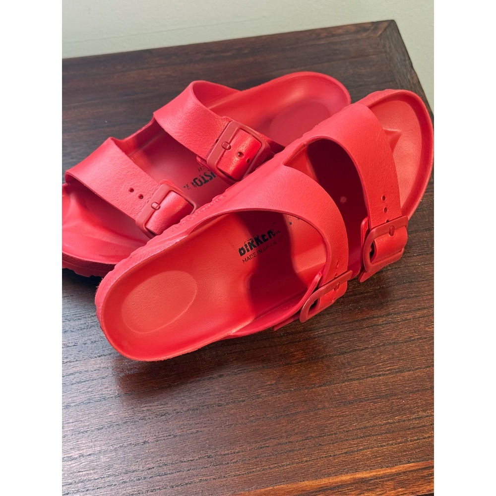 Birkenstock Arizona EVA Red Sandals Women 7.5/38 Slides